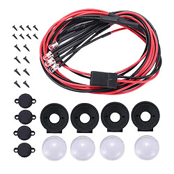 Met à Niveau Les Pièces Pour WPL D12 RC Truck Modification Accs Roof Light Round