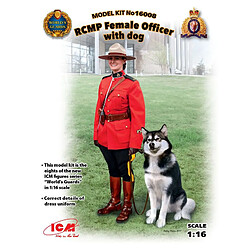 RCMP Female Officer with dog - 1:16e - ICM