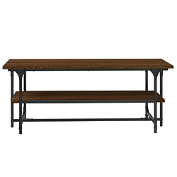 Avis vidaXL Table basse Chêne marron 100x50x40 cm Bois d'ingénierie