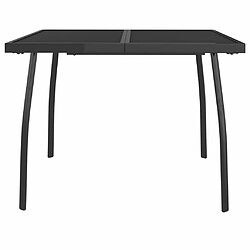 Avis Maison Chic Table de jardin | Table d'extérieur anthracite 100x100x72 cm Treillis d'acier -GKD18372