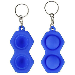 Universal (Bleu) Bébé Enfant Simple Fossettes Sensation Agitation Jouet Silicone Flip Jeu de société Cadeau