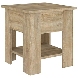 vidaXL Table basse chêne sonoma 40x40x42 cm bois d'ingénierie