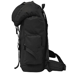 Avis vidaXL Sac à dos en style d'armée 65 L Noir