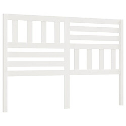 vidaXL Tête de lit Blanc 156x4x100 cm Bois massif de pin