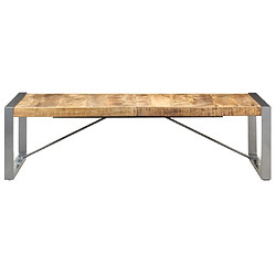 ComfortXL Table Basse 140x70x40 Cm Bois De Manguier Brut