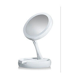 Universal Miroir de toilette portable pliable éclairage LED miroir de toilette professionnel miroir de toilette réglable 270 degrés rotation | miroir de bain