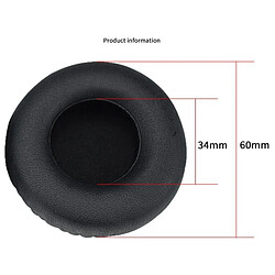 Avis Wewoo Coussinets Mousse Pour JBL Synchros E30 Casque imitation cuir + douce couverture de protection des écouteurs oreillettesune paire noir