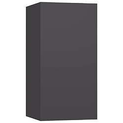 Avis vidaXL Meubles TV 4 pcs Gris 30,5x30x60 cm Bois d'ingénierie