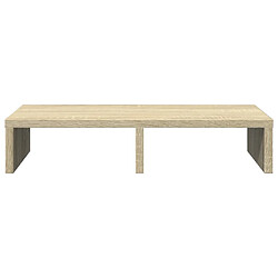 Avis vidaXL Support de moniteur chêne sonoma 50x27x10 cm bois d'ingénierie