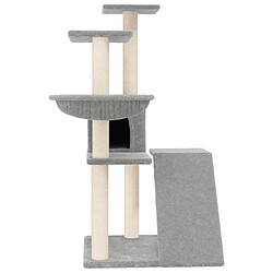 Avis Arbre à chat avec griffoirs,niche pour chat en sisal Gris clair 94 cm -MN11141