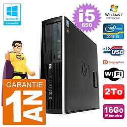 PC HP Compaq 8100 SFF i5-650 RAM 16Go Disque 2To Graveur DVD Wifi W7 - Occasion