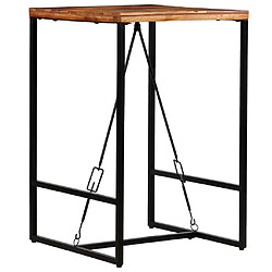 Avis vidaXL Table de bar Bois de récupération massif 70x70x106 cm