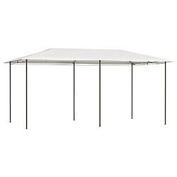 vidaXL Belvédère 2,98x5,3x2,59 m Crème 160 g/m²