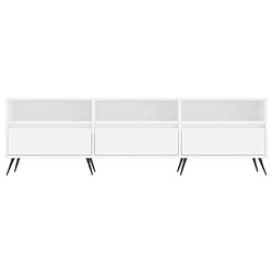 Acheter vidaXL Meuble TV blanc 150x30x44,5 cm bois d'ingénierie