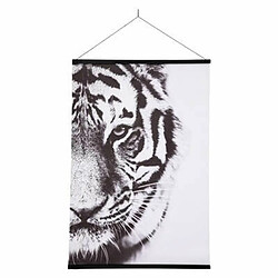 Toile Suspendue Imprimée Tigre 73x100cm Noir