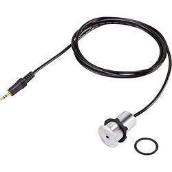 Klinke Audio câble de raccordement [ une fiche jack 3.5 mm - Klinkenbuchse 3.5 mm] 1.45 m argent