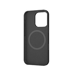 MW Coque pour iPhone 16 Pro MagSafe Silicone Oléophobe et Anti-rayures Noir