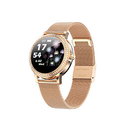 LW20 Femme Smart Watch Circular Sports Couleur Écran Couleur Podomètre Récompense cardiaque Bracelet de nuit-1 # -Gold