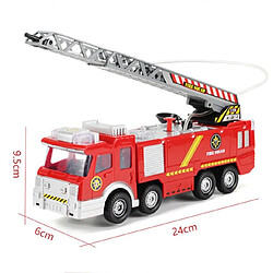 Universal Nouveaux camions à jet d'eau, jouets, pompiers, camions électriques, voitures, musique, jouets éducatifs légers, enfants, garçons, enfants, jouets, cadeaux d'anniversaire.(Rouge) pas cher