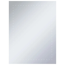 Maison Chic Miroir mural à LED, Miroir murale de salle de Bain 60x80 cm -MN30667