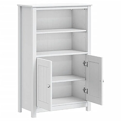 Avis vidaXL Armoire de salle de bain BERG blanc 69,5x34x110 cm pin massif