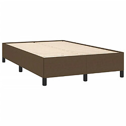 Acheter Maison Chic Lit adulte- Lit + matelas,Sommier à lattes de lit et matelas marron foncé 120x190cm tissu -GKD23196