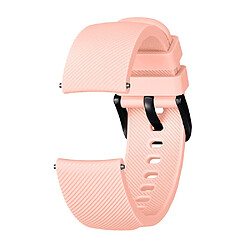 Wewoo Bracelet pour montre connectée Dragonne en Silicone Texture Crazy Horse Huami Amazfit Bip Lite Version 20mm Rose Clair