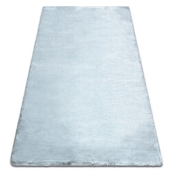 RUGSX Tapis TEDDY NEW dream 47 Shaggy argent très épais, en peluche 80x150 cm