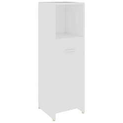 ComfortXL Ensemble De Meubles Salle De Bain 4 Pièces Blanc Bois D’ingénierie pas cher