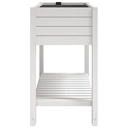 Avis vidaXL Lit surélevé de jardin blanc 110x45x79 cm polypropylène