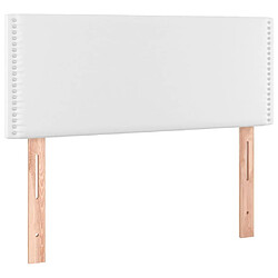 Acheter Maison Chic Tête de lit scandinave à LED,meuble de chambre Blanc 100x5x78/88 cm Similicuir -MN12301