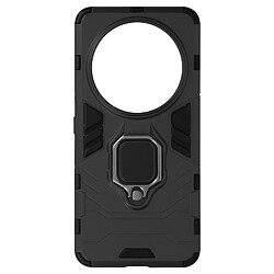 Avizar Coque pour Xiaomi 14 Ultra Anneau Support Bi-matière Antichoc Noir