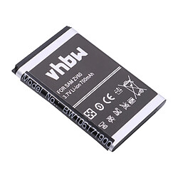 vhbw Li-Ion batterie 700mAh (3.7V) pour téléphone portable smartphone Samsung S3650, S3650 Corby, S3830, S5260 II, S5500, S5550, S5550 Shark 2, S5560