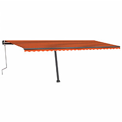 Avis Maison Chic Auvent manuel rétractable,Store manuel de porte sur pied 600x350 cm Orange/marron -GKD16574