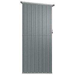 Acheter Helloshop26 Abri de jardin cabane cabanon maison de stockage remise extérieur hangar outils robuste 180,5 x 97 x 209,5 cm acier galvanisé gris 02_0022230