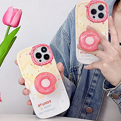 GUPBOO Étui pour iPhone11ProMax Creative Cream Donut Personality Phone Case Holder Femme