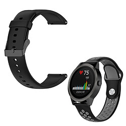 Kit Bracelet En Silicone Lisse Avec Boucle + SportyStyle Phonecare Pour Amazfit GTR Mini - 43mm - Noir / Noir Gris