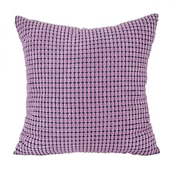 Housse De Coussin En Velours Côtelé Doux Taille Carrée Taille Coussin Violet