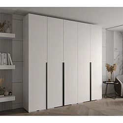 Abiks Meble Armoire Inova 1 À Portes Battantes 236,7/250/47 5 Portes (bianco/nero)