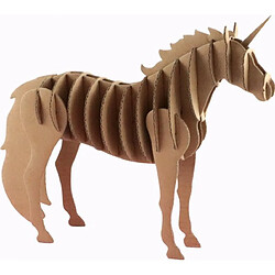 Graines Creatives Maquette en carton theme licorne