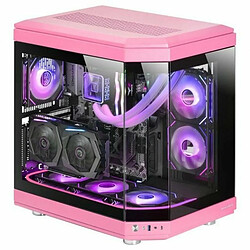 Boîtier ATX semi-tour Mars Gaming MC-3T Rose pas cher