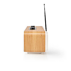 NEDIS Radio Wi-Fi internet Bluetooth® DAB+ FM Internet 2.4 " Écran couleur 34 W Télécommandée Réveil