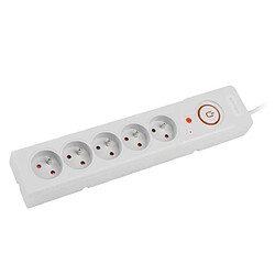 Power strip Z5 5m 5x230V 10A Z5/50/SZ grey