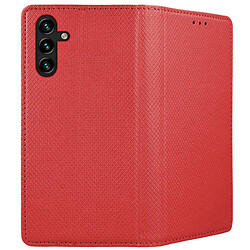 Acheter Htdmobiles Housse pour Samsung Galaxy A13 5G / A04s - etui coque pochette portefeuille + verre trempe - ROUGE MAGNET