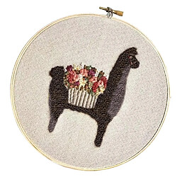 Gamme complète de kit de démarrage pour broderie avec motif - Cute Alpaca CE002