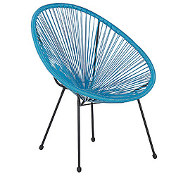 Beliani Chaise de jardin ACAPULCO II Bleu pas cher