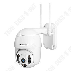 Tech Discount TD® Caméra IP surveillance wifi 720p résolution détection vision nocturne inclinaison et rotation caméra surveiller dual light wifi