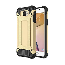 Wewoo Coque renforcée or pour Samsung Galaxy J7 Prime Armure Tough TPU + PC combinaison