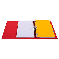 Exacompta Classeur à levier PVC A4 dos de 70mm. - Rouge - Lot de 10