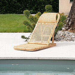 Avis Rendez Vous Deco Chaise de plage pliable Favignana en rotin